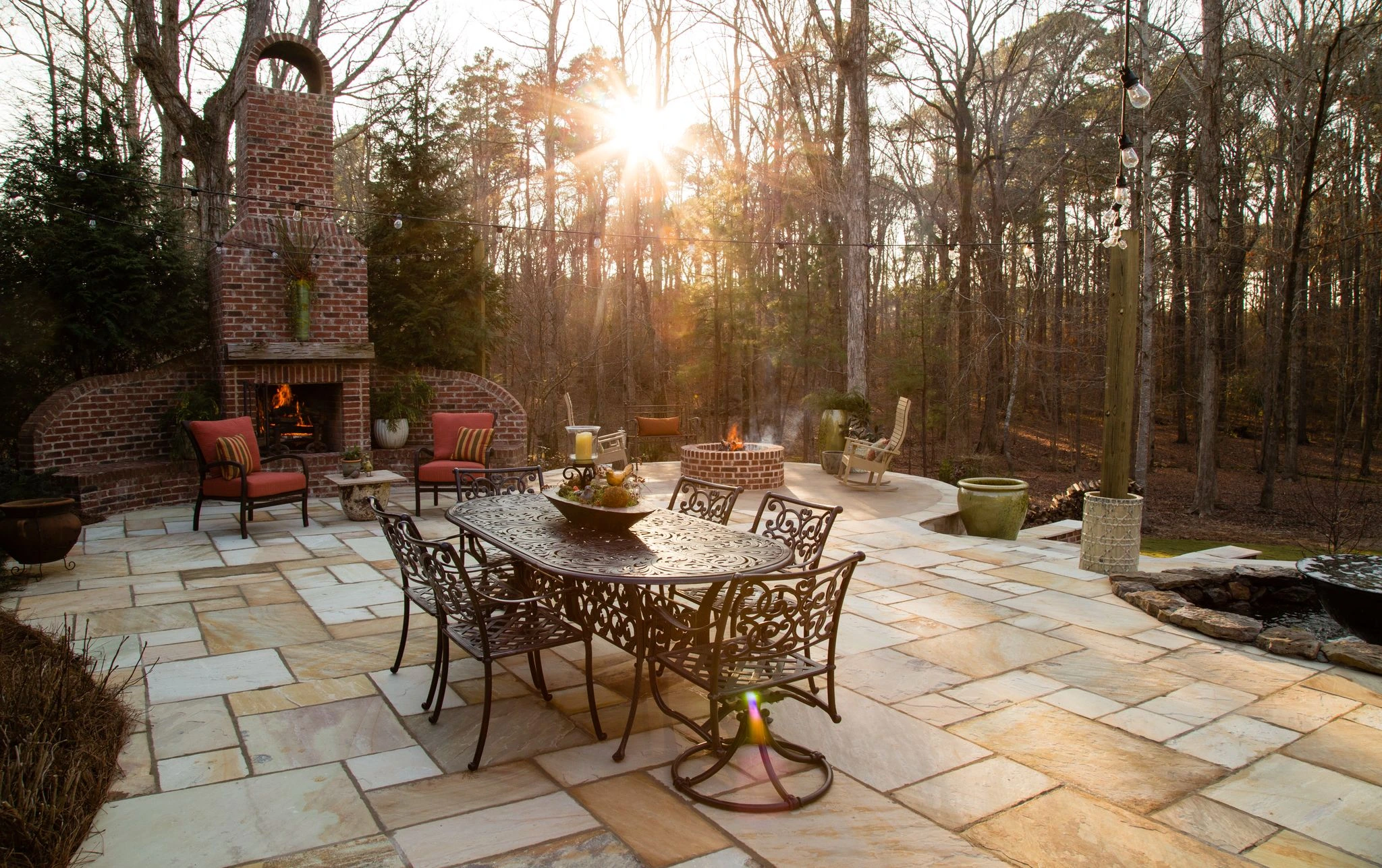 Golden Fossil patio paving pavers showcase stunning golden hues and fossil patterns, enhancing outdoor areas with natural stone sophistication.