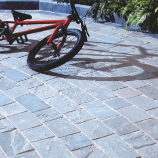 Cinder block paving