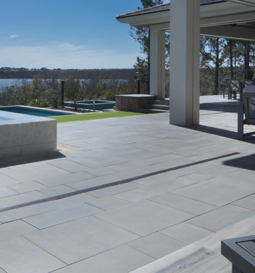 Platinum Premiastone pavers transform patios with luxurious stone textures, offering style and long-lasting performance.